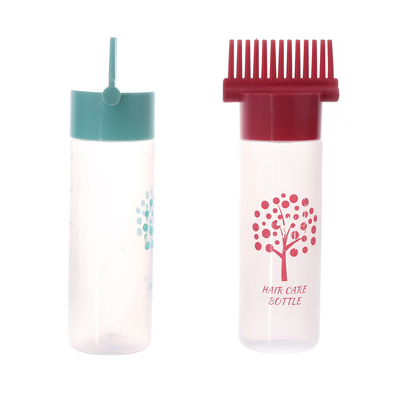 180ml Dyeing Shampoo Bottle Oil Dispensing Comb Hair Dye Applicator
