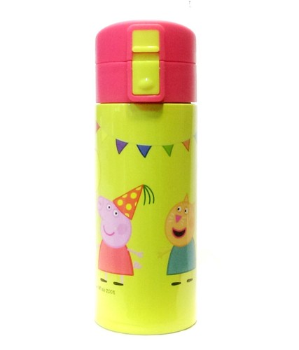 Peppa Pig Vacuum Insulated Water Bottle Stainless Steel Thermal Flask Kids Mug - Picture 2 of 3