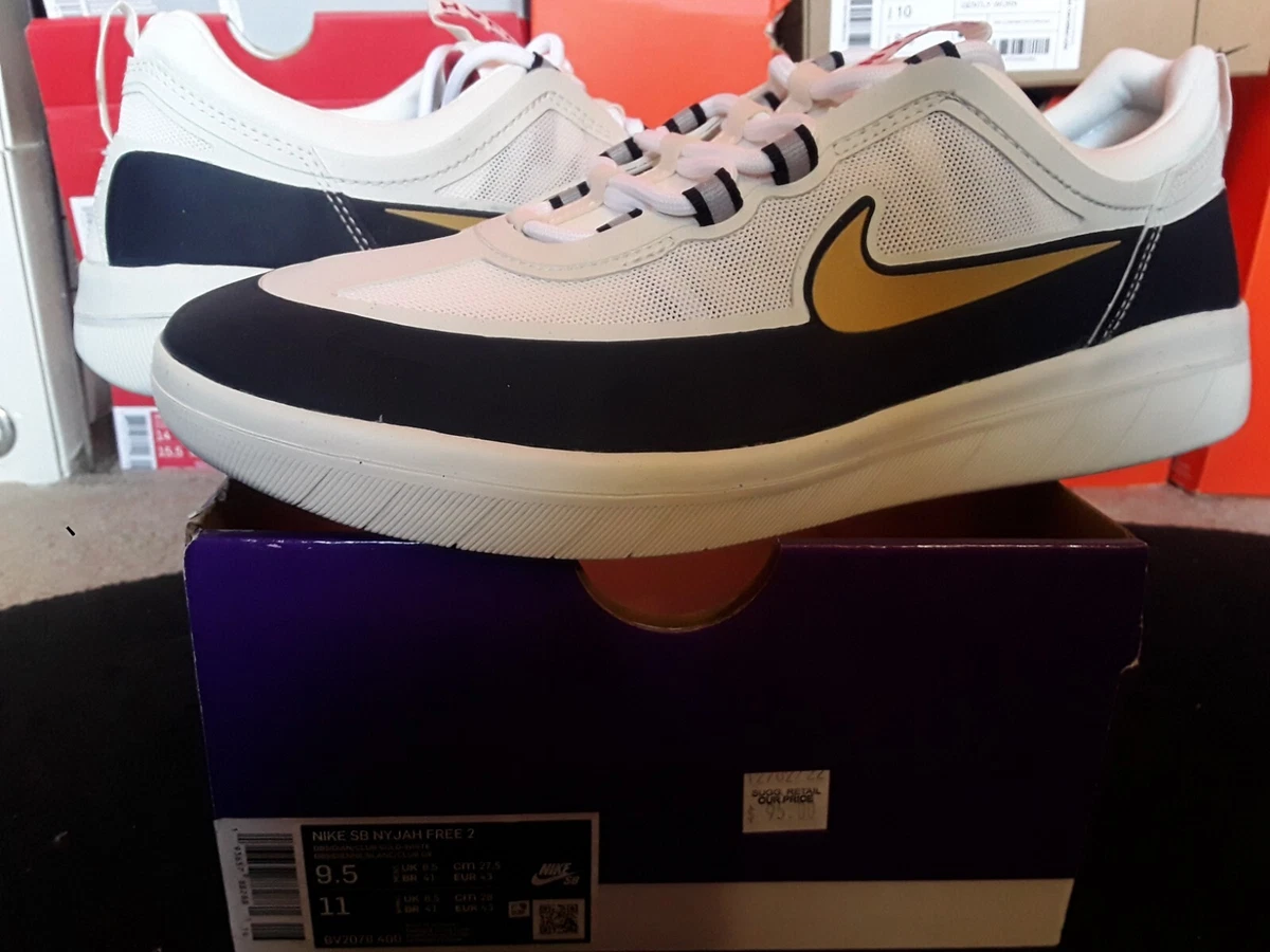 Nike Air Zoom SB Nyjah Huston Free 2 Olympic Obsidian Club Gold