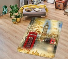 3D London Phone Booth NA2681 Game Rug Mat Elegant Photo Carpet Mat Fay