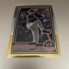 2023 Panini Stars & Stripes Hunter Elliott BRONZE/SILVER/GOLD PRIZM SP #67 (CL4)