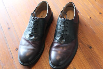 Florsheim Burgundy/Black Plain Toe Saddle Oxford Size 11.5  display picture 3