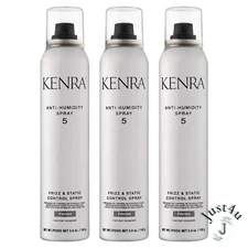 Kenra Anti-Humidity Spray 5 Frizz & Static Control Spray, 5oz. (3PACK)