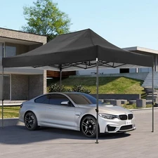 10x15 Heavy Duty Pop Up Canopy Commercial Tent Waterproof Car Gazebo Outdoor ！
