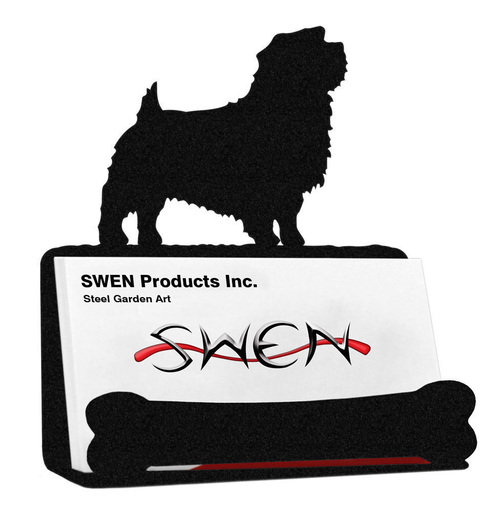 SWEN Products NORFOLK Max 69% OFF TERRIER Dog Hold Card Black Al sold out. Metal Business