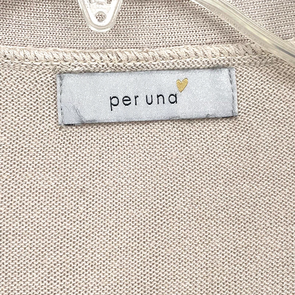 Per Una Women's Size L Putty Nude Colored Long Sleeved Cardigan Marks & Spencer - Image 4 of 4