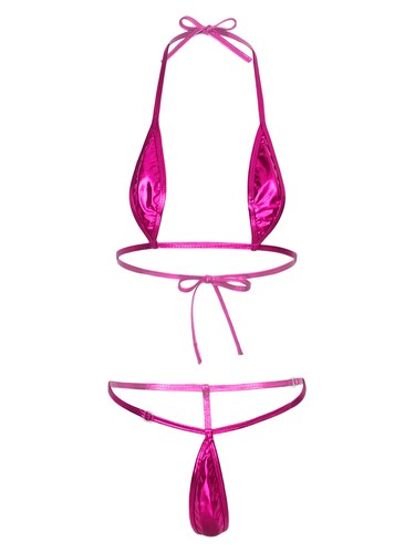 2Pcs Women's Micro Bikini Sets Bra Top+Mini Thong G-string Lingerie Swimwears - Picture 74 of 91