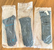 3 pr. - VTG Leather Gloves 2 Blk Hudson's, 1 Chocolate French, Paula Lliannity 