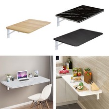 Wall Mounted Fold Down Table Space Saving Drop Leaf Desk for Kitchen Home Office