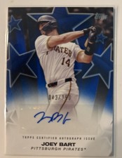 2025 Topps Series 2 - Baseball Stars Autographs Joey Bart #BSA2-JBA Blue /150...