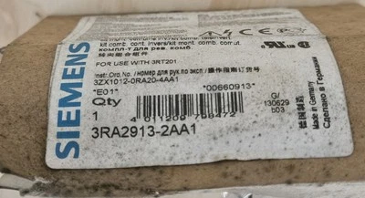 Siemens 3RA2913-2AA1 WIRING KIT ELEC & MECH FOR REV S00 SCREW — Circuit Breakers & Fuses