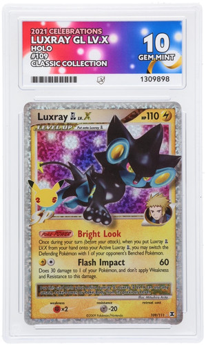 Luxray GL LV.X graded ACE 10 for sale on eBay