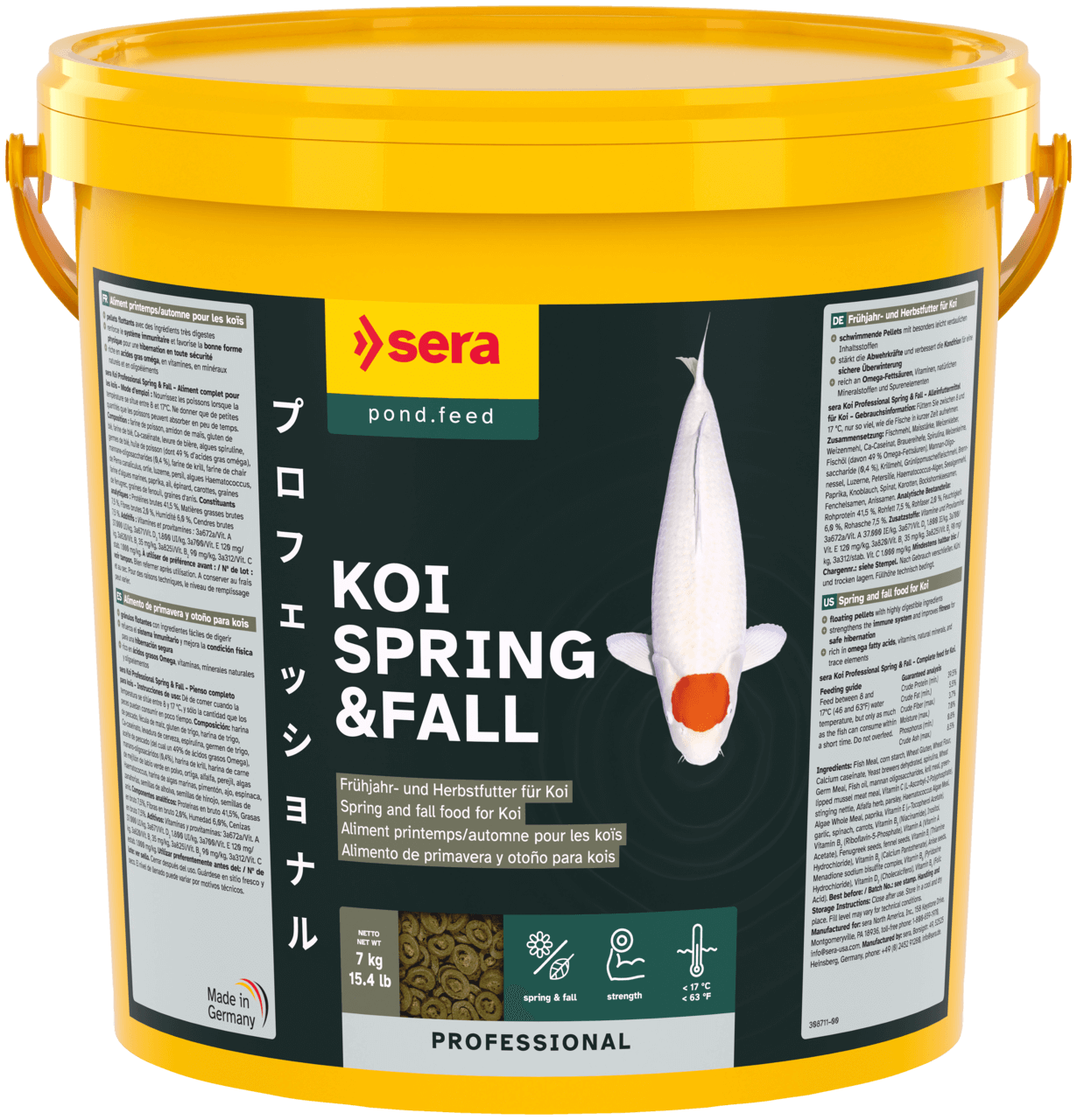 Sera Koi Professional Frühjahr/Herbst Futter 7 kg - Spezialfutter - Image 3