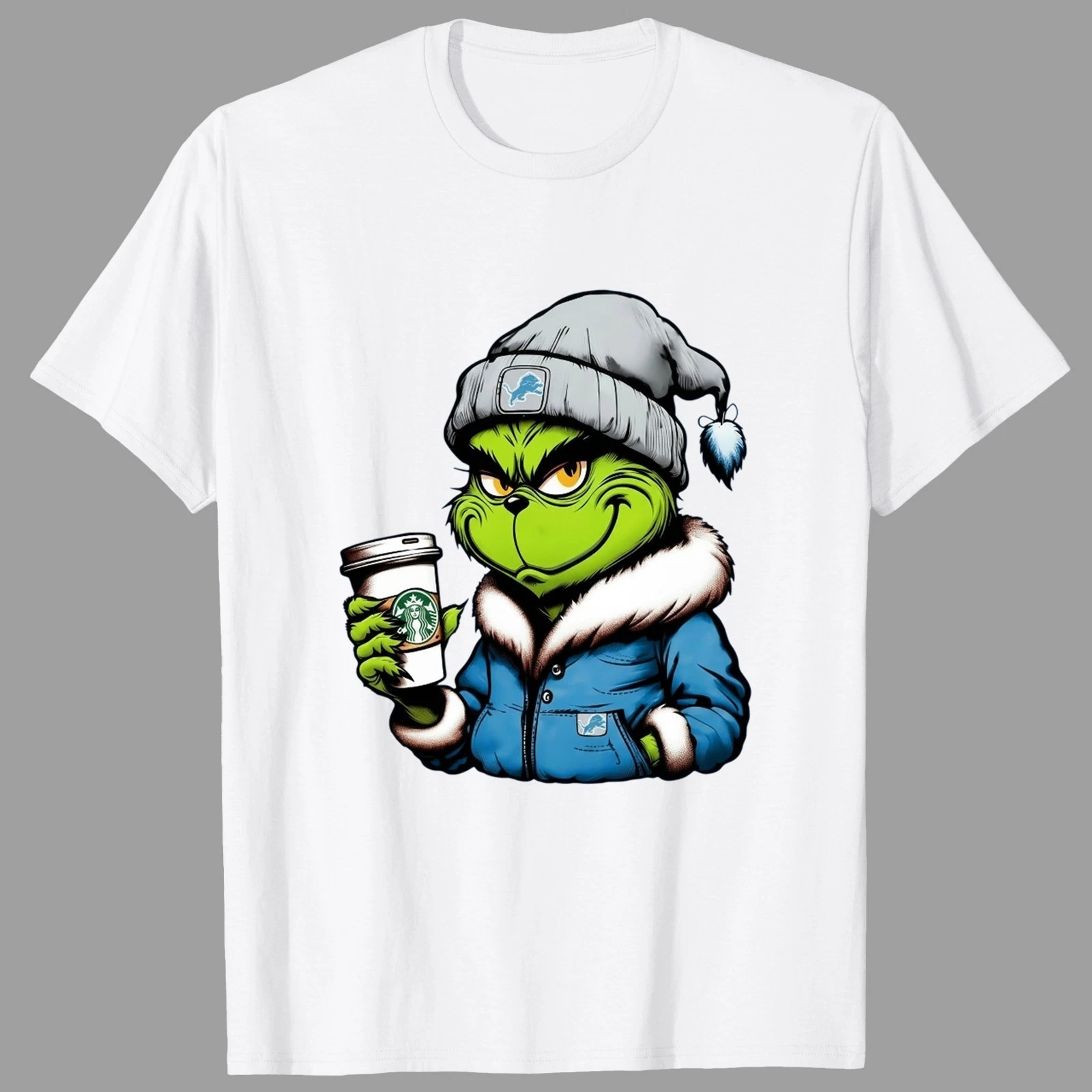 Detroit Lions funny character Drink Football Team T-Shirt, Gift for Fan