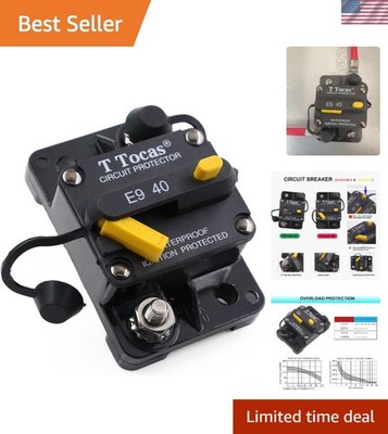 E9 Waterproof Overload Protection Switch, 40A for Solar & Marine Applications