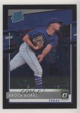 2020 Panini Donruss Optic Rated Rookies Black Stars Prizm 55/125 Brock Burke 0b3