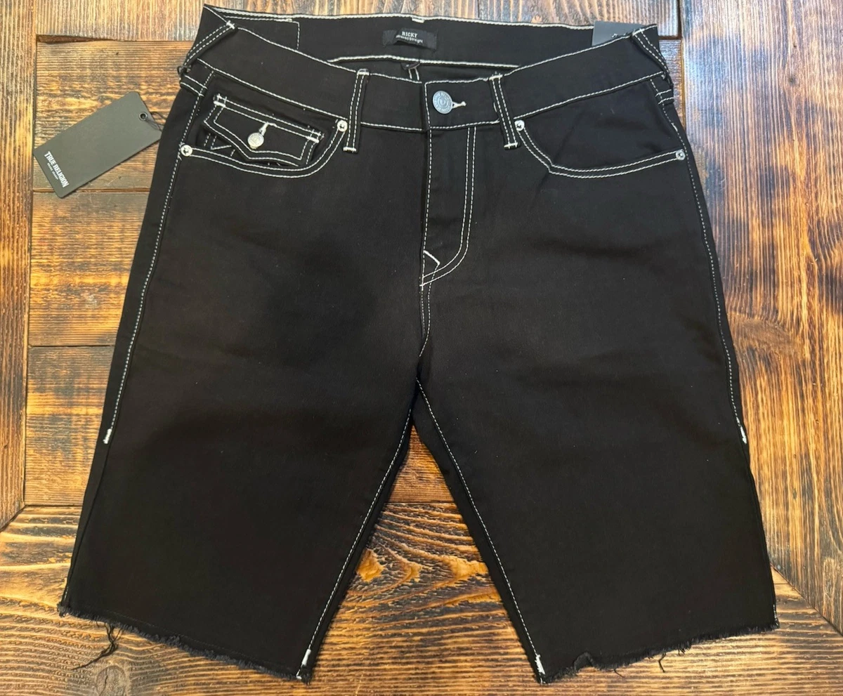 USA製 TRUE RELIGION ブラックデニムショーツ True Religion Black Denim Shorts for Men for sale | eBay