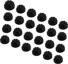 C&AHOME 24 pcs Wire Cube Plastic Connectors for Storage 24, Black 