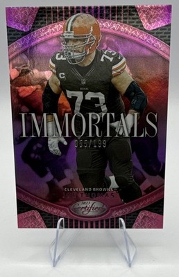 Panini Certified 2023 Immortals Joe Thomas Browns I-13 Mirror Pink /199