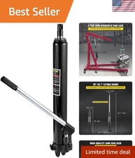Versatile 3-Ton Hydraulic Long Ram Jack - For Garage, Shop & Professional Use