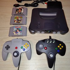  Nintendo 64 with PSU, cable, 2x controllers, 3x games. Tested and working
