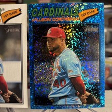 2026 Topps Heritage Willson Contreras Light Blue Sparkle SP + Base FREE ⭐️ MINT