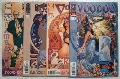Voodoo #1-4 (Complete Set) Alan Moore Al Rio Adam Hughes ~ Image Comics 1997