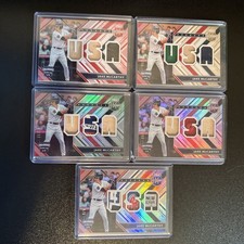 Jake McCarthy 2018 Panini Elite Extra USA Baseball Rainbow Relic Patch Card Lot 