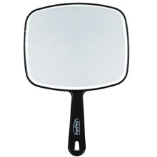 Hand Held Mirror Extra Large For Barber Lady Makeup Beauty Cosmetic With Handle