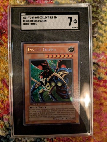 YU-GI-OH INSECT QUEEN CT1-EN005 SECRET RARE SGC GRADE 7 NEAR MINT | eBay