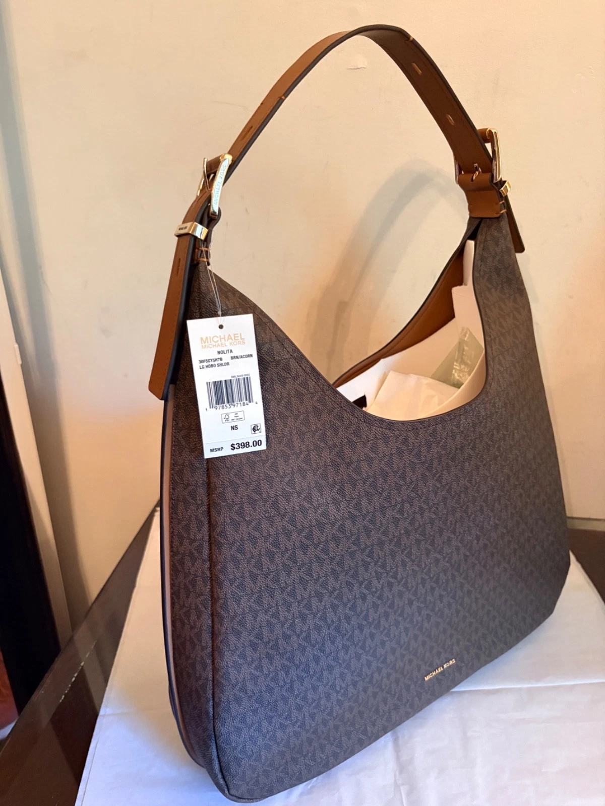 $398 Michael Kors Authentic Nolita Large Hobo New Handbag