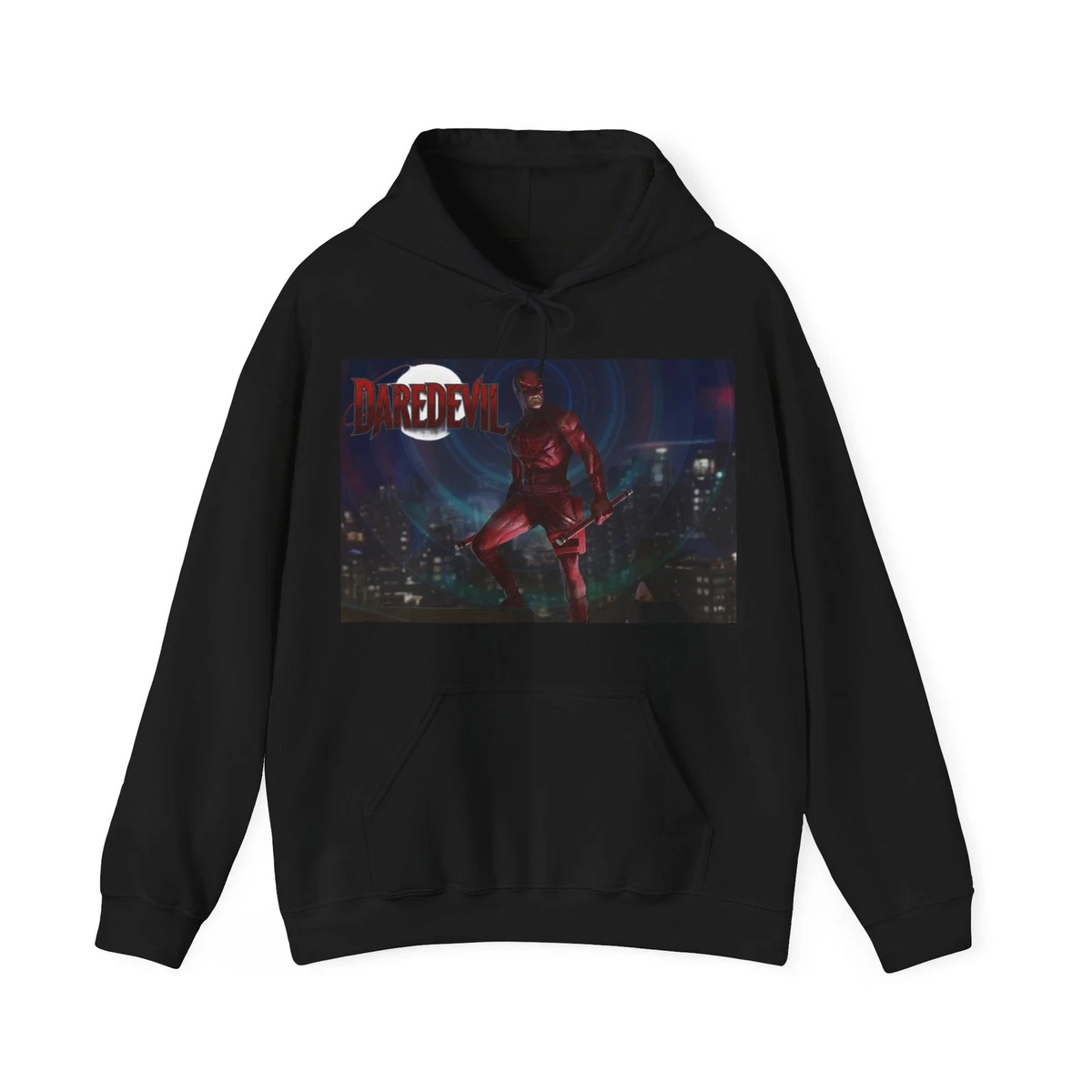 Sweat à Capuche Marvel Daredevil - Logo Splatter - Licence Officielle - Coupe Classique - Homme - 5