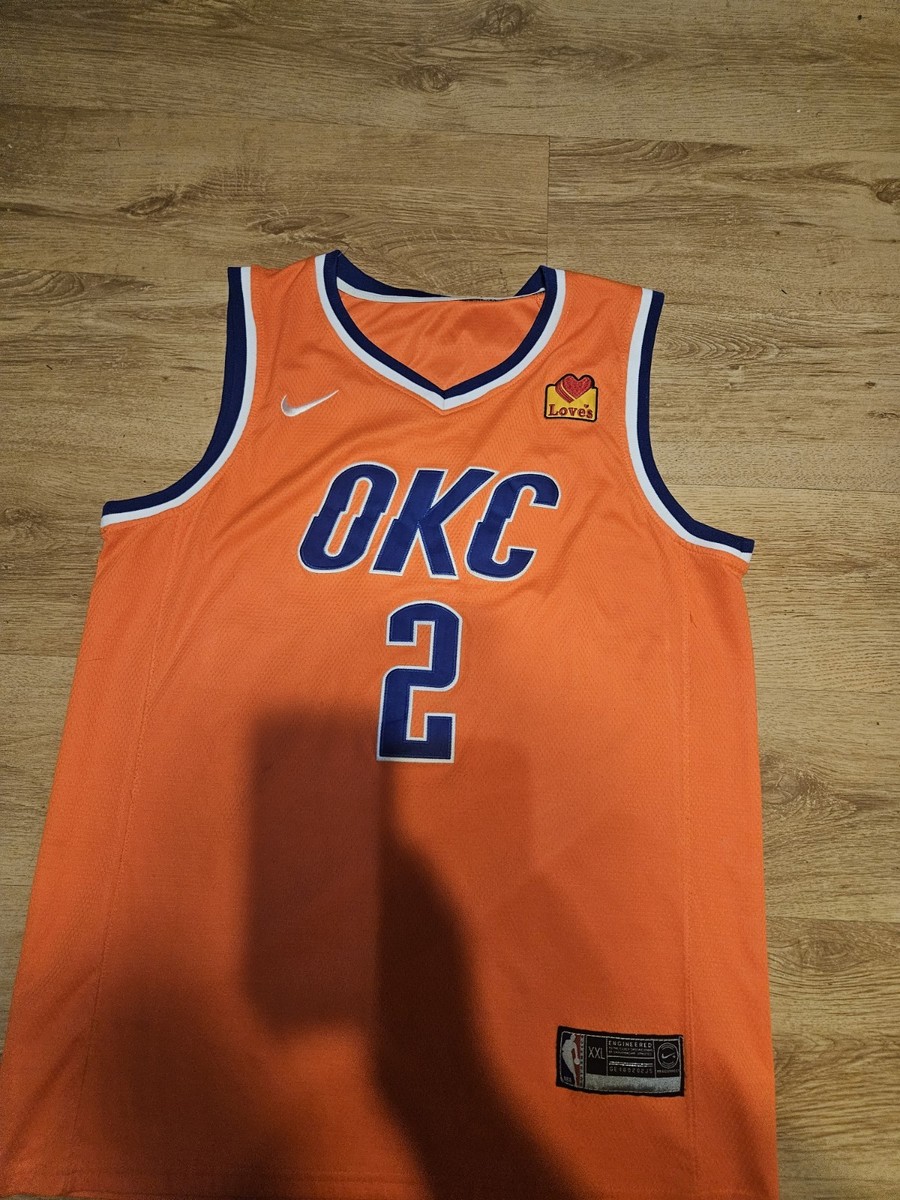 Nike On-court OKC THUNDER #2 Shai Gilgeous-alexander Jersey Size