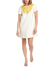 Carolina Herrera A-Line Wool-Blend Shift Dress Women's