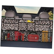 Car Trunk Organizer,Large Capacity Backseat Trunk 42 18 In leopard print
