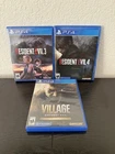 Sony PlayStation 4 Resident Evil Lot of 3 PS4 Games Tested Working