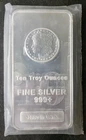 10oz Silver Morgan Bar in Plastic