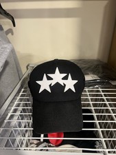AMIRI 3 Star Trucker Hat Black/White