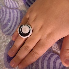 Natural Sea Shell Ring Size 5.5 Swirl