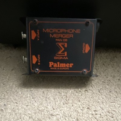 Palmer PAN 05 Sigma Microphone Merger 2-Channel Tabletop XLR In/Out Black