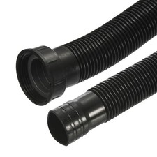 ABS Drain Pipe Expandable Sink Tubing Flexible Drainage Pipe Black