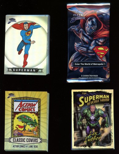 2025 Fleer Brilliants Superman Mini-Master Set 120 Karten mit 2 Insert Sets + Verpackung