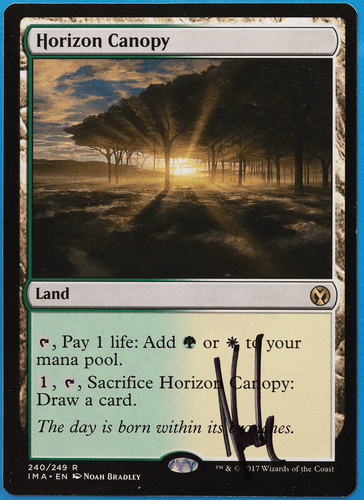 Horizon Canopy Iconic Masters NM Land Rare SIGNED MTG CARD (ID# 504877) ABUGames - Picture 1 of 2