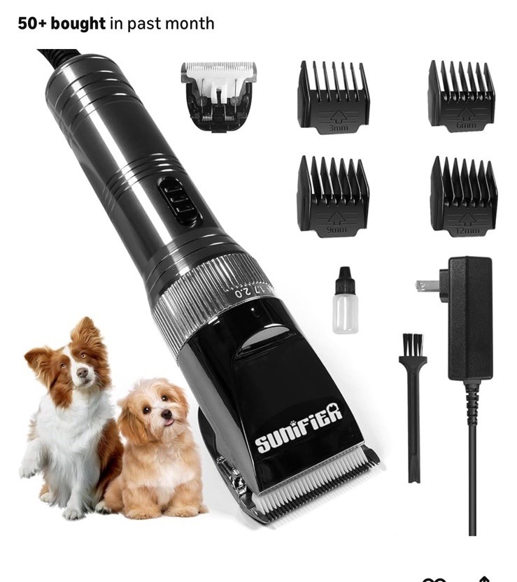 Professional Dog Grooming Clippers for Thick Coat - Hair Tri