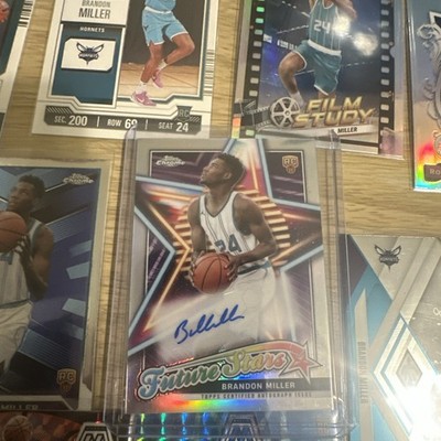 Topps Chrome 2023-24 Brandon Miller Rookie Auto Future Stars Hornets #FSA-BM