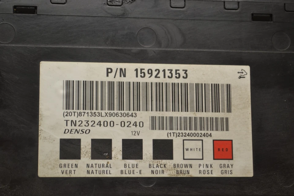Módulo de control de carrocería GMC Acadia 2007-2011 15921353 unidad BCM 269-2B3 Foto 2 de 4