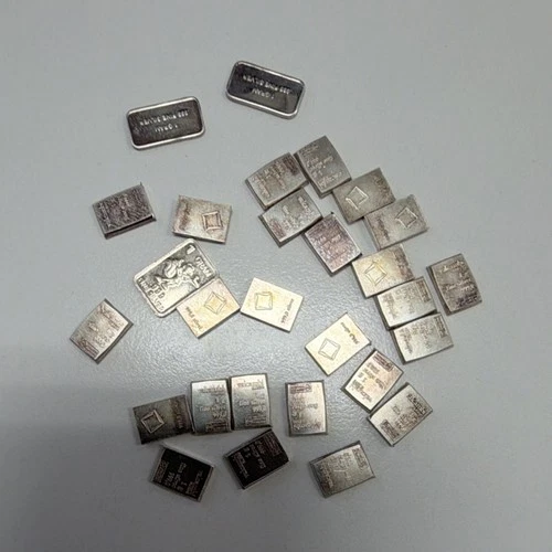 Valcambi 1g Silver Bars Lot .999 Fine Bullion
