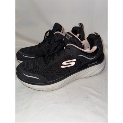 Skechers N8720 Womens Black D'Lux Walker Infinite Motion Sneakers Size US 8