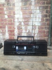 Vintage JVC PC-25 Ghetto Blaster Boom Box Cassetta Altoparlanti Radio Staccabili anni 80