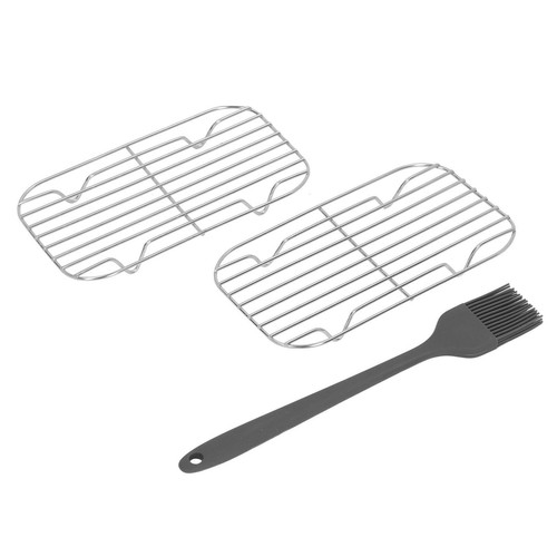 2pcs Barbeque Wire Mesh Net Grill Grid Stainless Steel Wearproof Portable Grill - Picture 9 of 12